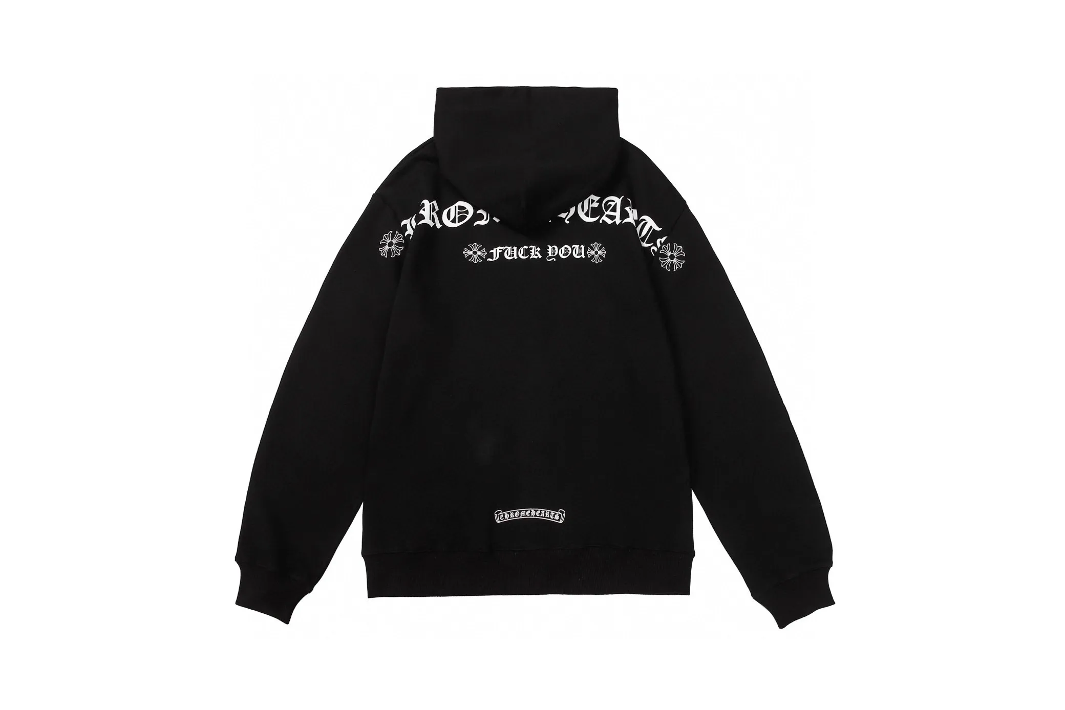 Q26—P230 -Chrome Hearts/Chrome Hearts printed zipper sweatshirt cardigan jacket -420 grams of high-density, high-quality wool, soft, delicate and skin-friendly, soft and silky to the touch, warm and skin-friendly -The hardware zipper accessories are all customized and full of details -Colour: black -Size: S M L XL